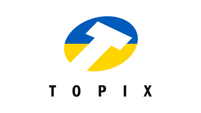 Topix Logo in den Farben der Ukraine